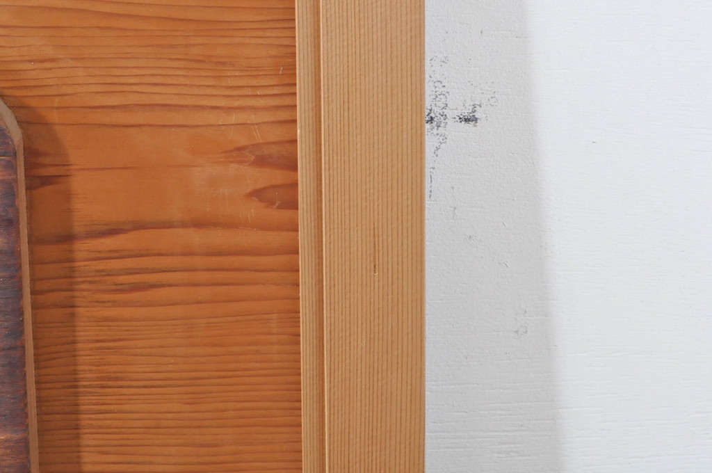 ビンテージ建具　躍動感あふれる鶴と松が目を惹く彫刻欄間2枚セット(明かり取り、明り取り、ヴィンテージ)(R-073598)