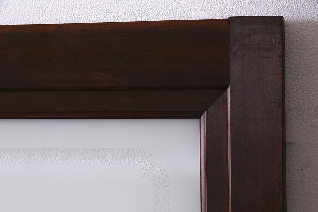 アンティーク建具　高級品　シックな空間にぴったりな上手物のガラス戸2枚セット(建具、引き戸)(R-037679)
