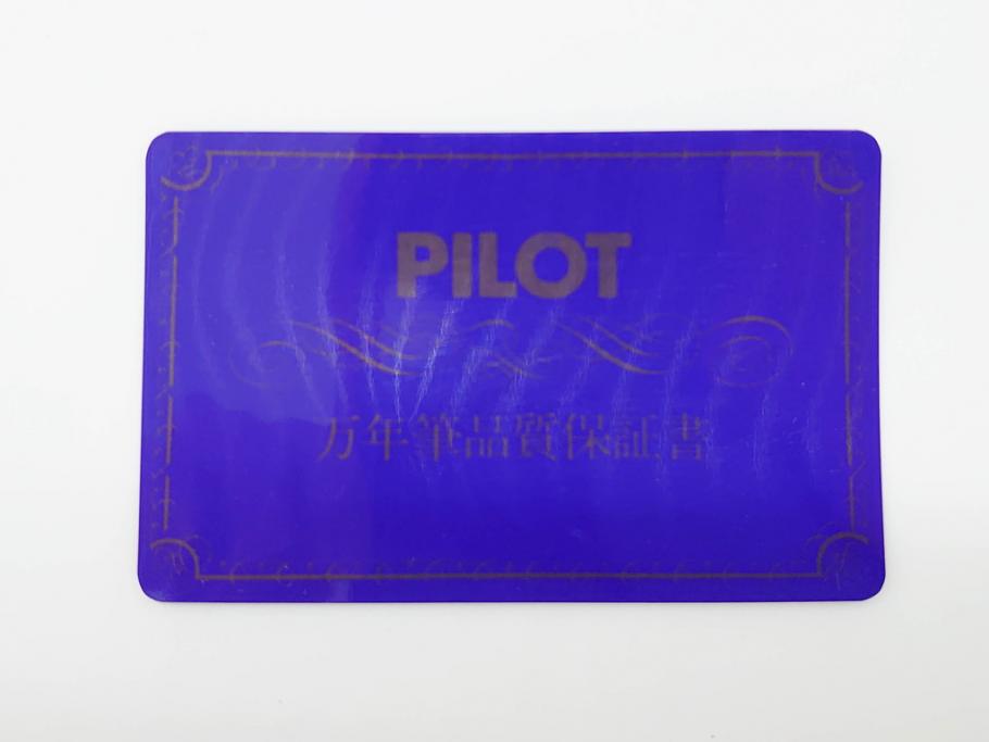 PILOT(パイロット)　〈M〉14K-585　H484　スターリングシルバー　PILOT CUSTOM STERLING SILVER JAPAN　御守　大本山　増上寺　般若心経　スペアーインキブルー付き　万年筆(共箱付き、筆記具、文具)(R-069707)