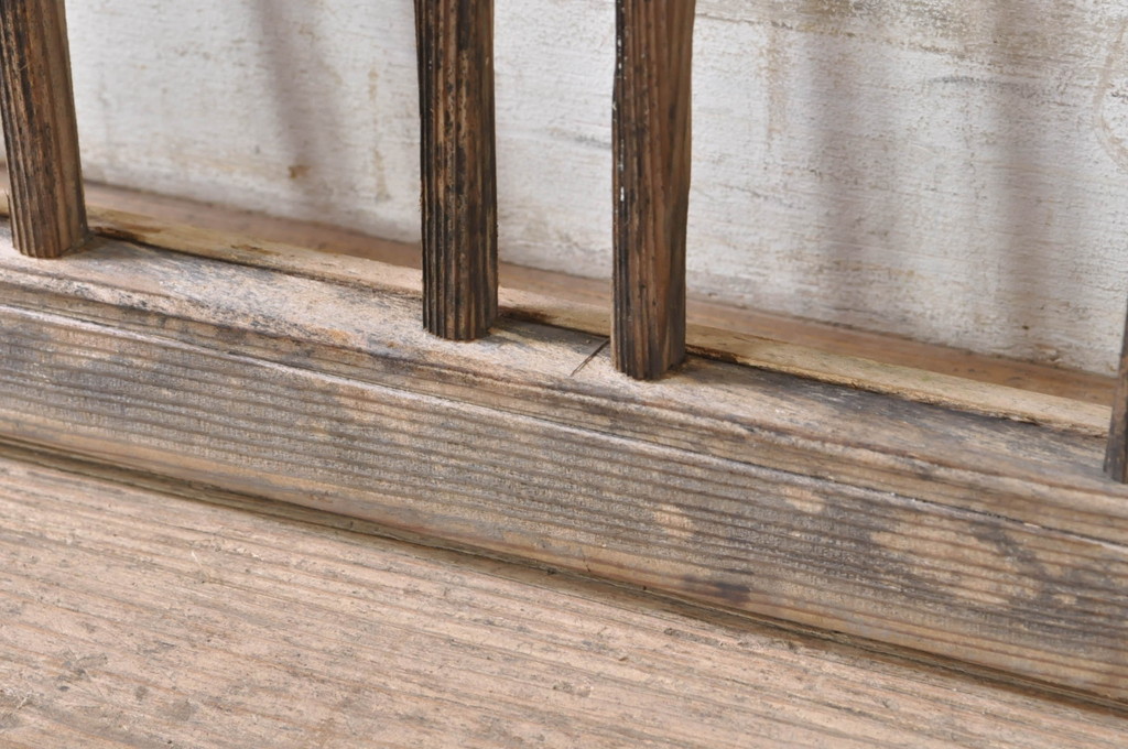 アンティーク建具　どこか懐かしい雰囲気を醸し出す明かり取り1枚(明り取り)(R-073594)