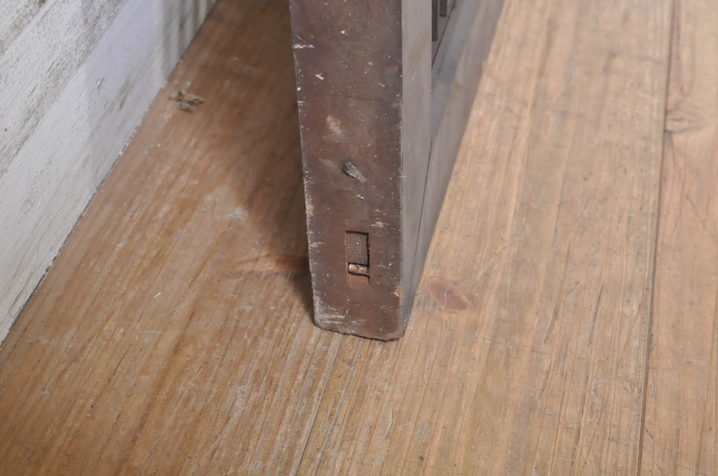アンティーク建具　落ち着いた和の空間を演出する組子欄間1枚(明り取り、明かり取り、格子欄間)(R-073587)