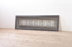 アンティーク建具　落ち着いた和の空間を演出する組子欄間1枚(明り取り、明かり取り、格子欄間)(R-073586)