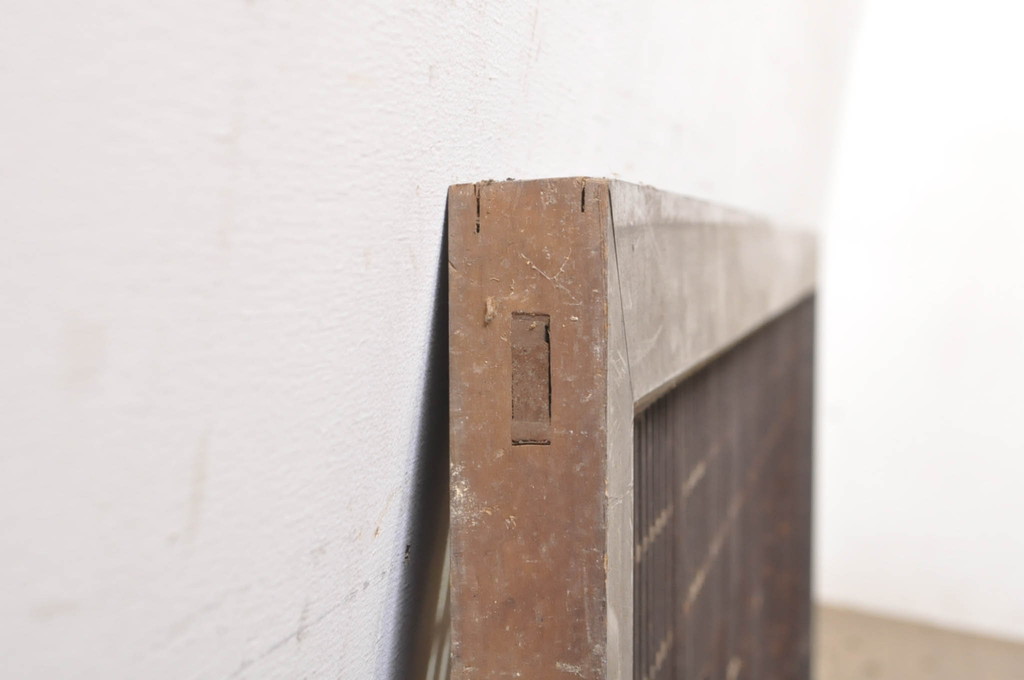 アンティーク建具　落ち着いた和の空間を演出する組子欄間1枚(明り取り、明かり取り、格子欄間)(R-073586)
