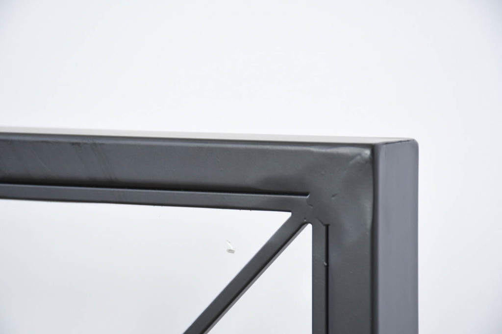 中古　UP TOWN FURNITURE(アップ タウン ファニチャー)　WORC(ウォルク)　インダストリアル　ガラス入り　ヴィンテージ感溢れるキャスター付きパーテーション2台セット(衝立て、ついたて、衝い立て、仕切り、間仕切り、店舗什器)(定価2台で約174000円)(R-082307)