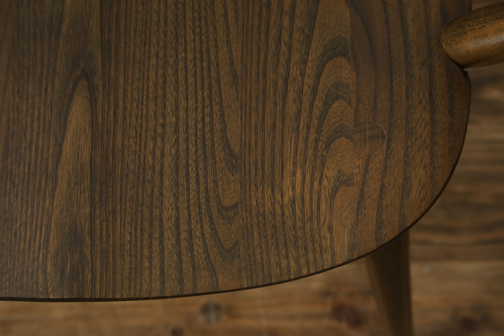 イギリスビンテージ　ERCOL(アーコール)　クッション付きシスルバックチェア(椅子、ダイニングチェア、アームチェア、ウィンザーチェア、板座チェア、イス、1人掛け、ヴィンテージ、ウインザーチェア)(R-059507)