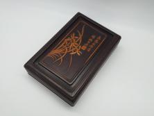 レトロ雑貨　カネボウ カタン糸　昭和レトロなデザインが魅力の古いボテ箱(鐘紡、収納箱)(R-049365)