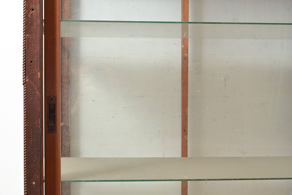 アンティーク家具　特大サイズのガラスケース(ショーケース、飾り棚)(R-036598)