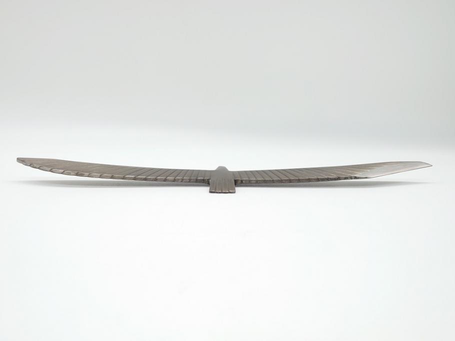 藤原良明(加藤真平)作　切り出し　珍しい　鳥　武蔵國水心子　平成元年正月　全長340mm　小刀(鷹?、鷲?、短刀、ナイフ、刃物)(R-063367)