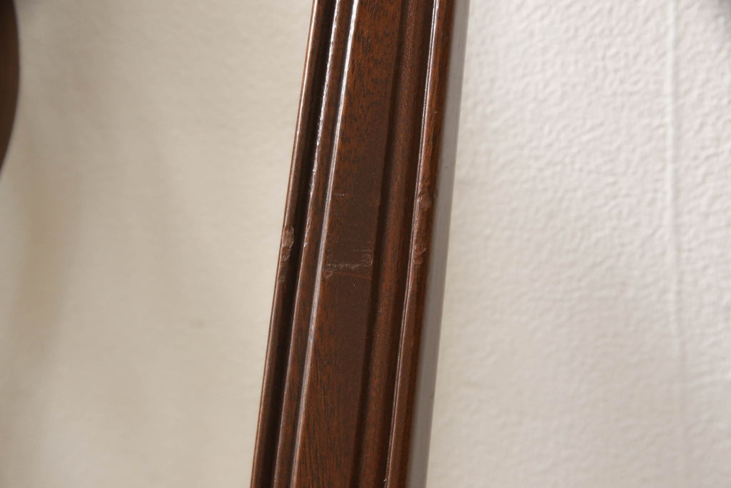 中古　美品　IDC大塚家具取り扱い　アメリカ高級家具　COUN CILL(カウンシル)(カンセル)　マホガニー材　ダイニングチェア2脚セット(2脚定価 約16万円)(椅子、イス)(R-057608)