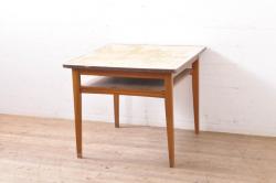イギリスアンティーク　オーク材　英国よりやってきた!バルボスレッグがお洒落なドローリーフテーブル(ダイニングテーブル、エクステンションテーブル、拡張式)(R-054296)