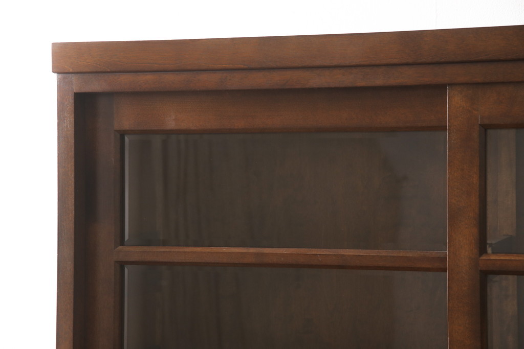 中古　松本民芸家具　シンプルで使いやすいK-3型食器棚(戸棚、収納棚、キャビネット)(定価約63万7千円)(R-049883)