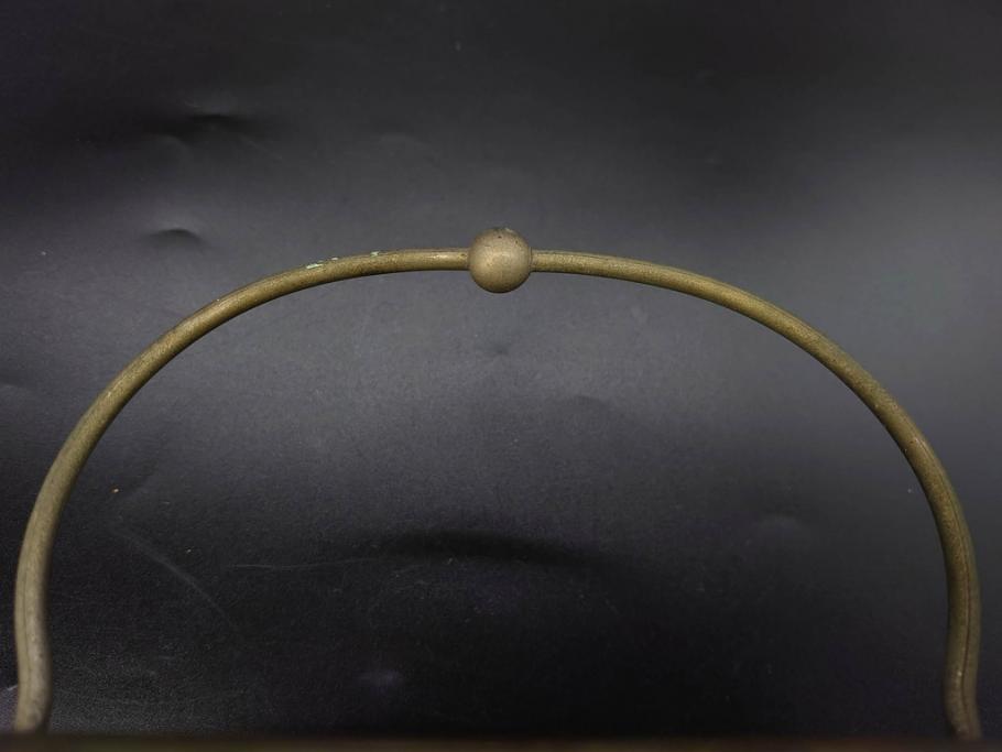 ガラス　乳白色　花文様　愛らしい印象のアイスペール(硝子、氷入れ、アイスバスケット、氷おけ、氷桶)(R-082811)