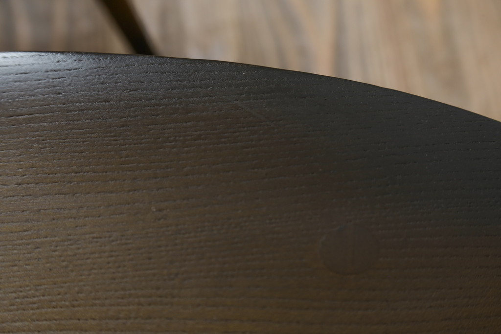 イギリスビンテージ　ERCOL(アーコール)　クッション付き　上品な佇まいのシスルバックチェア2脚セット(ダイニングチェア、椅子、イス、板座チェア、ウィンザーチェア、ウインザーチェア、ヴィンテージ、英国、バラ売り可能)(R-065626)