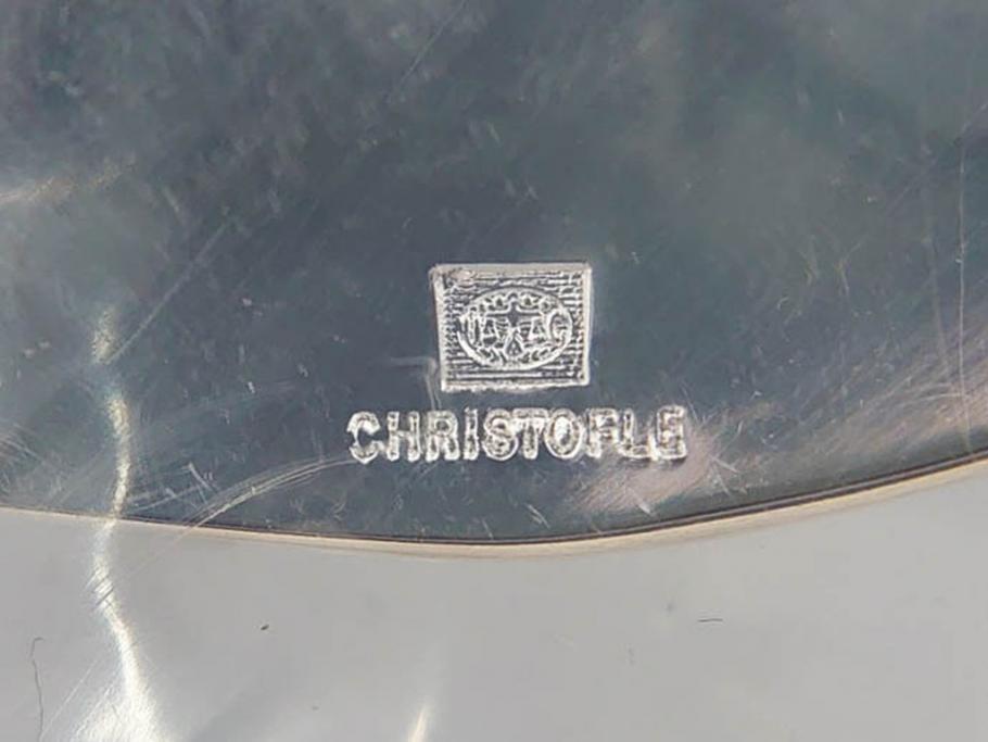 フランス　クリストフル　CHRISTOFLE　マルメゾン 　マルリー　シルバーコーティング　繊細なデザインと上品な輝きが目を惹くカトラリーセット(スプーン6本、フォーク4本、ナイフ2本、お箸2膳、銀メッキ、食器)(R-075962)