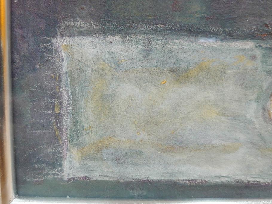 真作　三輪敦子　「初夏に咲く」　F4号　日本画(花、共シール、絵画、額装)(R-075964)