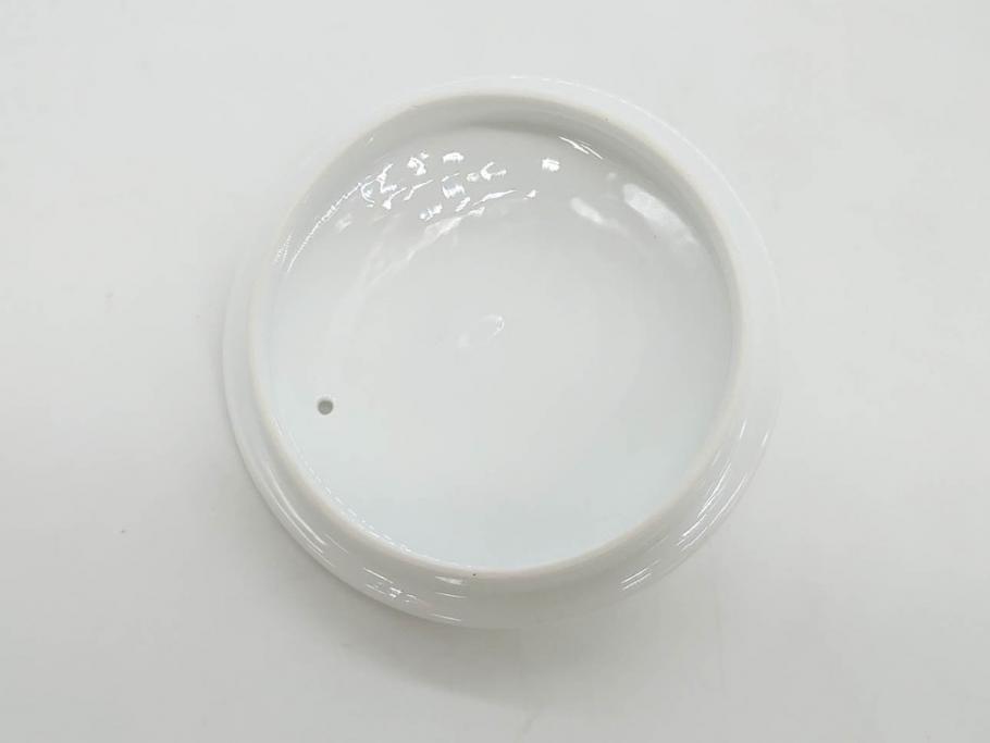 大倉陶園(OKURA、OAC)　小花　プチローズ　可憐で上品な雰囲気を醸し出す茶器セット(バラ、薔薇、急須、湯呑み5客、湯のみ、箱付き、洋食器)(R-076035)