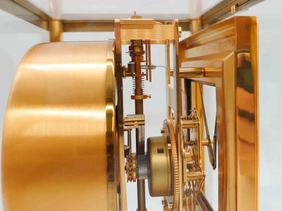 スイス　ジャガー・ルクルト　ATMOS　アトモス　空気で動く　置時計(JAEGER-LECOULTRE&CIE、ガス、箱付き、半永久)(R-076037)