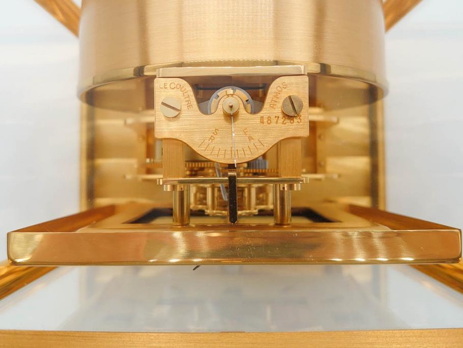 スイス　ジャガー・ルクルト　ATMOS　アトモス　空気で動く　置時計(JAEGER-LECOULTRE&CIE、ガス、箱付き、半永久)(R-076037)