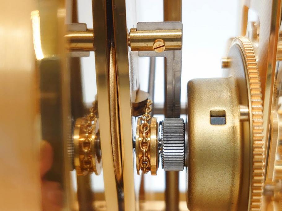 スイス　ジャガー・ルクルト　ATMOS　アトモス　空気で動く　置時計(JAEGER-LECOULTRE&CIE、ガス、箱付き、半永久)(R-076037)