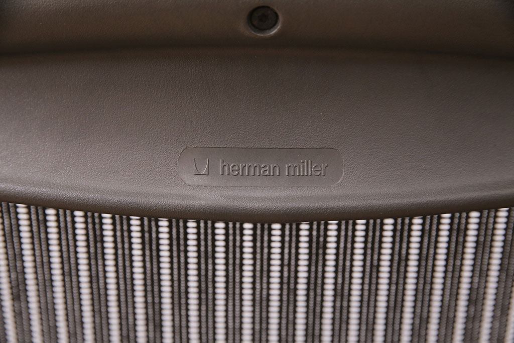 中古　Hermanmiller(ハーマンミラー社)　Bサイズ　ランバーサポート　アーロンチェア(オフィスチェア、椅子、イス)(R-047978)