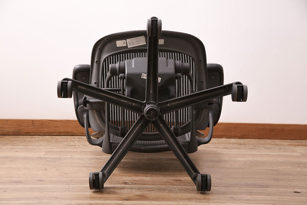 中古　Hermanmiller(ハーマンミラー社)　Bサイズ　ランバーサポート　アーロンチェア(オフィスチェア、椅子、イス)(R-047978)