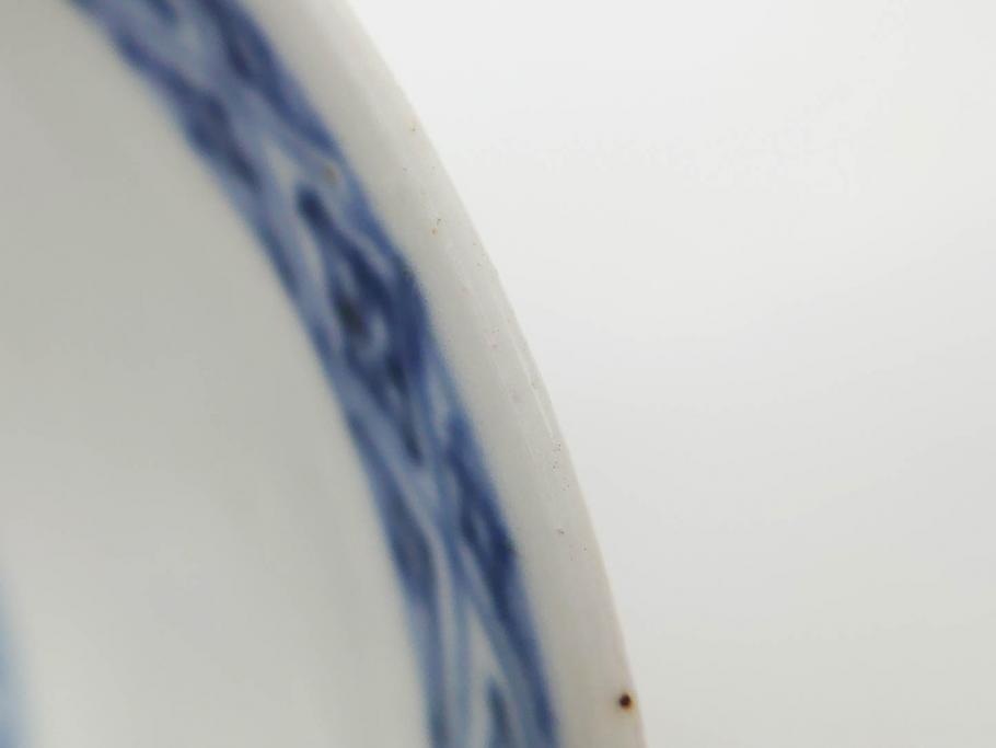 上手物　江戸期　古伊万里　色絵　約12cm　3.7寸　華やかな雰囲気溢れる蓋付き茶碗3客セット(松竹梅、金彩、風景、花、器、どんぶり、蓋茶碗、和食器、三寸七分)(R-082822)