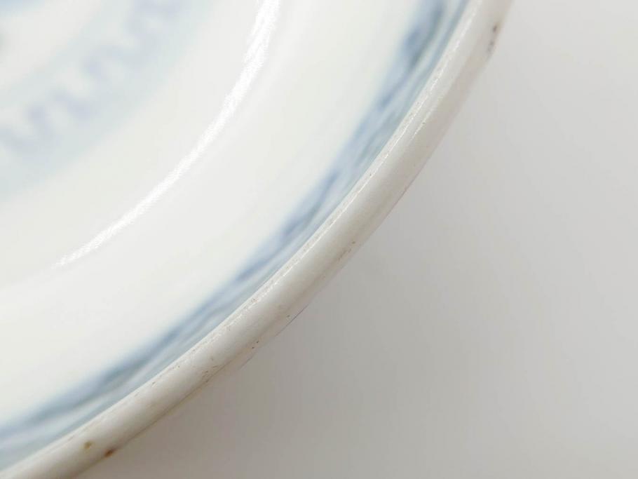 上手物　江戸期　古伊万里　色絵　約12cm　3.7寸　華やかな雰囲気溢れる蓋付き茶碗3客セット(松竹梅、金彩、風景、花、器、どんぶり、蓋茶碗、和食器、三寸七分)(R-082822)