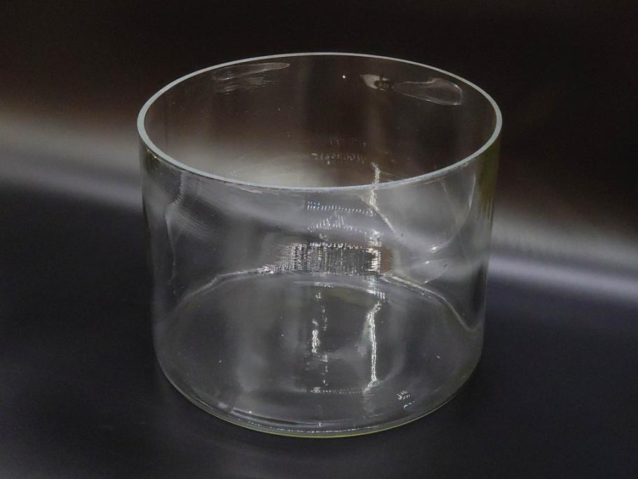 昭和初期　様々な使い方ができるシンプルで取り入れやすいガラスビン(ガラス瓶、硝子、フラワーベース、水槽、金魚鉢)(R-076201)