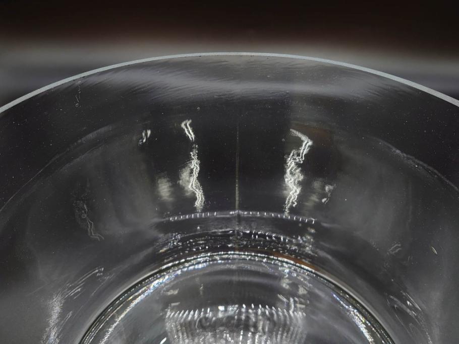 昭和初期　様々な使い方ができるシンプルで取り入れやすいガラスビン(ガラス瓶、硝子、フラワーベース、水槽、金魚鉢)(R-076201)