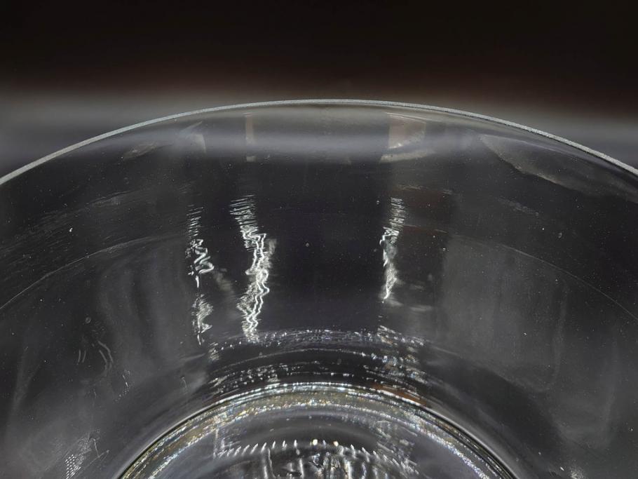 昭和初期　様々な使い方ができるシンプルで取り入れやすいガラスビン(ガラス瓶、硝子、フラワーベース、水槽、金魚鉢)(R-076201)