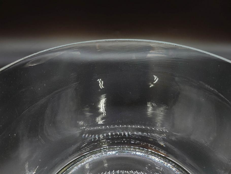 昭和初期　様々な使い方ができるシンプルで取り入れやすいガラスビン(ガラス瓶、硝子、フラワーベース、水槽、金魚鉢)(R-076201)