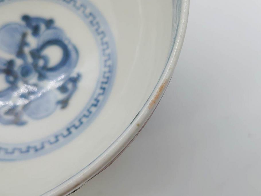 上手物　江戸期　古伊万里　色絵　約12cm　3.7寸　食卓を艶やかに彩る蓋付き茶碗5客セット(松竹梅、金彩、風景、花、器、どんぶり、蓋茶碗、和食器、三寸七分)(R-082823)