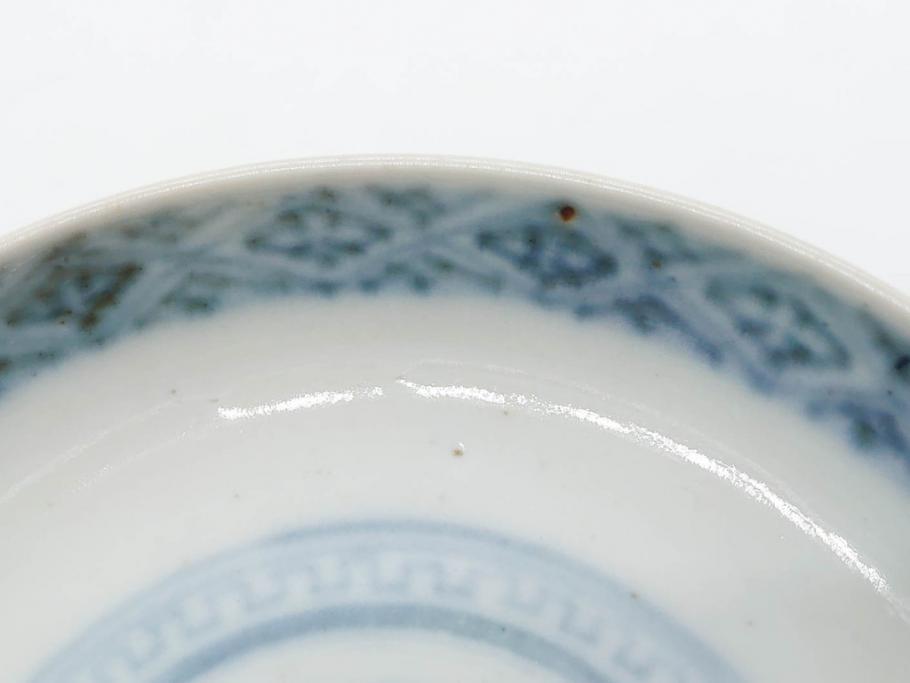 上手物　江戸期　古伊万里　色絵　約12cm　3.7寸　食卓を艶やかに彩る蓋付き茶碗5客セット(松竹梅、金彩、風景、花、器、どんぶり、蓋茶碗、和食器、三寸七分)(R-082823)