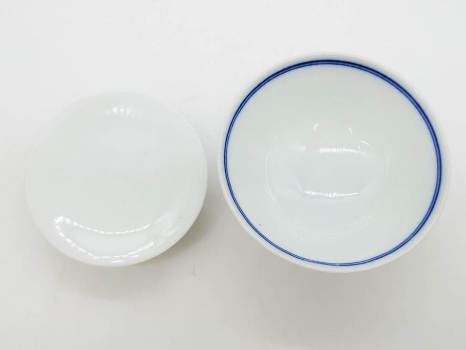有田焼　伊万里　染錦　獅子　宝珠　約9cm　2.9寸　匠の美技を感じる蓋付き茶碗5客セット(珍味入れ、器、どんぶり、和食器、二寸九分)(R-082824)