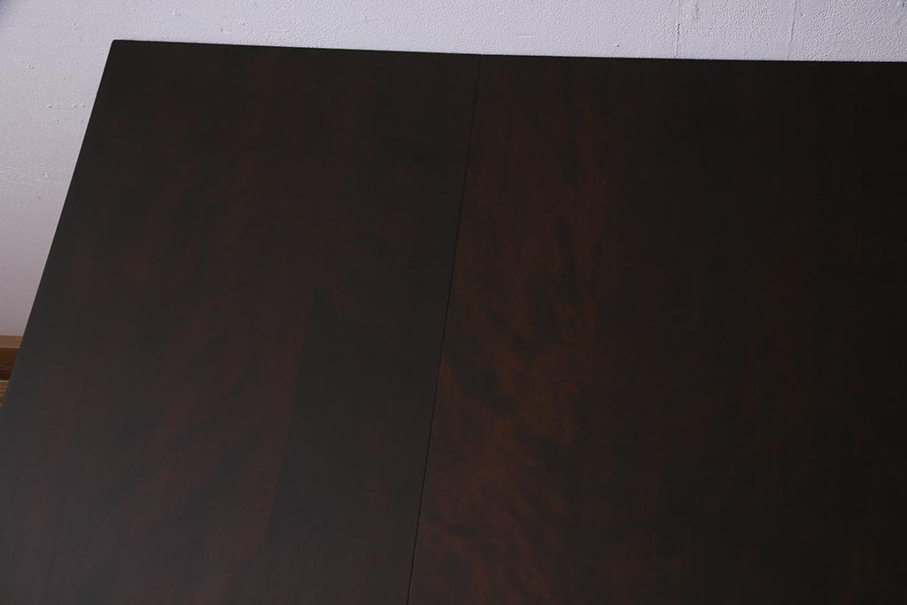 中古　松本民芸家具　M型　上品で落ち着いた雰囲気のバタフライテーブル(エクステンションテーブル、バタフライ卓)(定価約20万円)(R-037748)