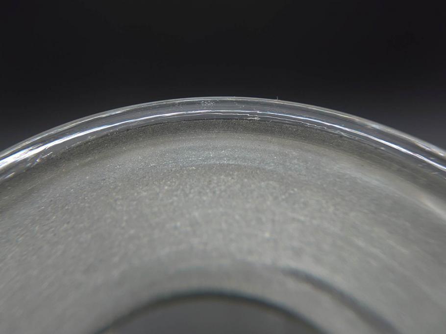 昭和レトロ　昭和初期　色々な使い方が楽しめる蓋付きガラス瓶2個セット(薬瓶、ガラスビン、硝子、メディシンボトル、キャニスター、筒型、フタ付き)(R-076202)