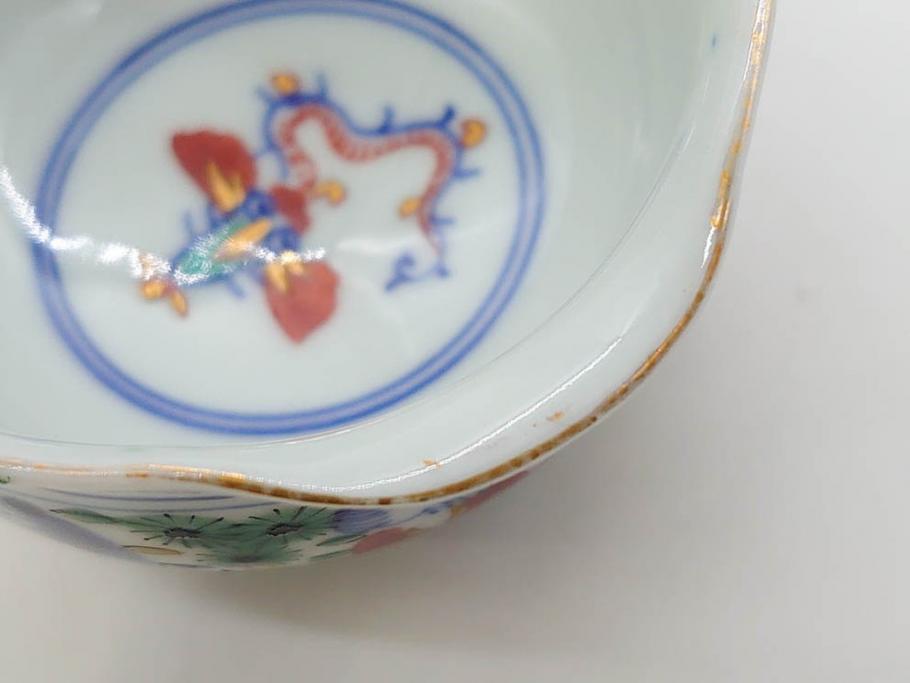 大明萬暦年製　五彩　唐人　寛ぎの時間を演出する煎茶器セット(急須、湯冷まし、煎茶碗、湯呑み、湯のみ、竹林、賢人、竜、龍、金彩、茶道具、共箱付)(R-082825)