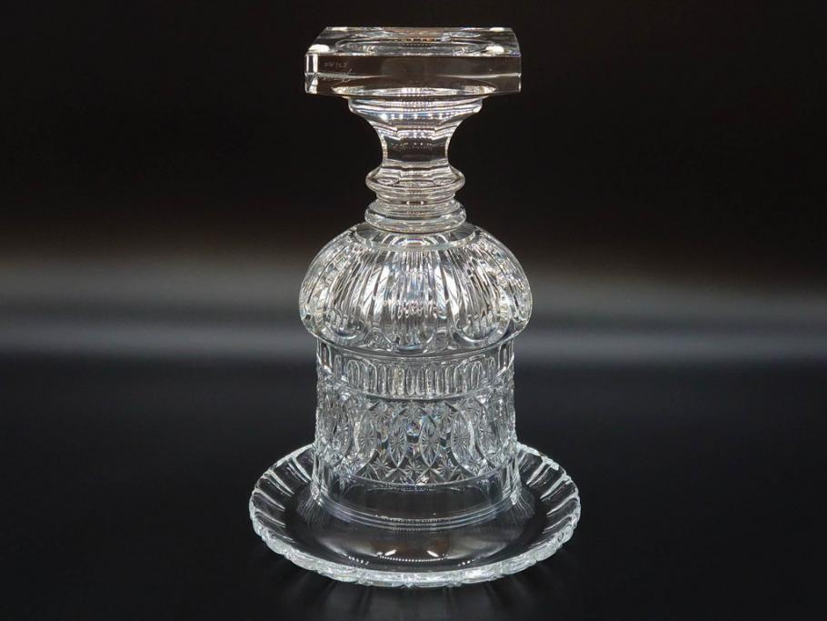 希少　フランス　Baccarat　バカラ　限定150個　57/150　高さ約31cm　気品漂う洗練されたデザインが目を惹く花瓶(フラワーベース、花器、花入、フルレッドクリスタルガラス、ケース付き)(R-076205)