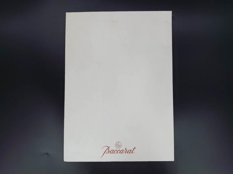 希少　フランス　Baccarat　バカラ　限定150個　100/150　高さ約31cm　気品漂う洗練されたデザインが目を惹く花瓶(フラワーベース、花器、花入、フルレッドクリスタルガラス、ケース付き)(R-076206)