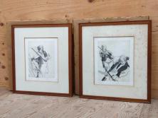 真作　クロード・ワイズバッシュ　「ソナタ 演奏 B」 134/200　「ソナタ 演奏 D」 132/200　版画2点セット(ヴァイオリン、バイオリン、チェロ、楽器、リトグラフ、絵画、額装、箱付き、ビジョン ヌーベル(VISION NOUVELLE)社)(R-076211)