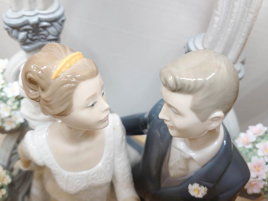 限定　未使用　未開封　スペイン　リヤドロ　LLADRO　愛の誓い　UNA PROMESA DE AMOR A VOW OF LOVE　1869　フィギュリン(結婚、ウェディングドレス、タキシード、陶器人形、置物、オブジェ、箱付き)(R-076213)