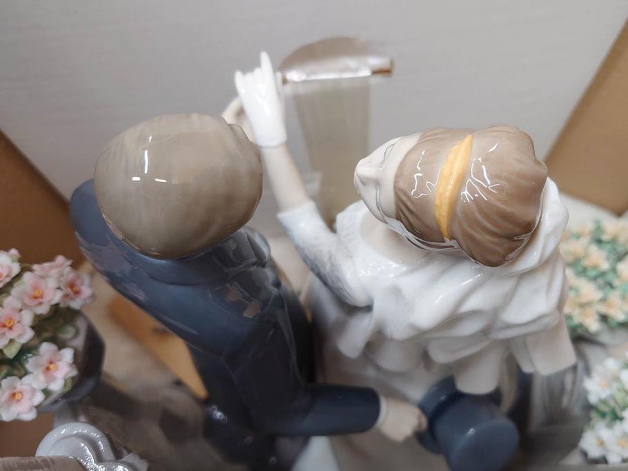 限定　未使用　未開封　スペイン　リヤドロ　LLADRO　愛の誓い　UNA PROMESA DE AMOR A VOW OF LOVE　1869　フィギュリン(結婚、ウェディングドレス、タキシード、陶器人形、置物、オブジェ、箱付き)(R-076213)