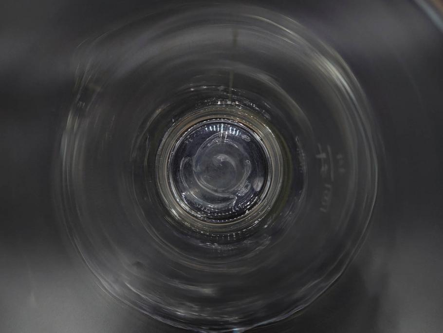戦前　一升　ガラス　レトロな雰囲気が魅力のメスシリンダー(ビーカー、ガラスビン、硝子瓶、実験器具、枡、液量計)(R-076301)