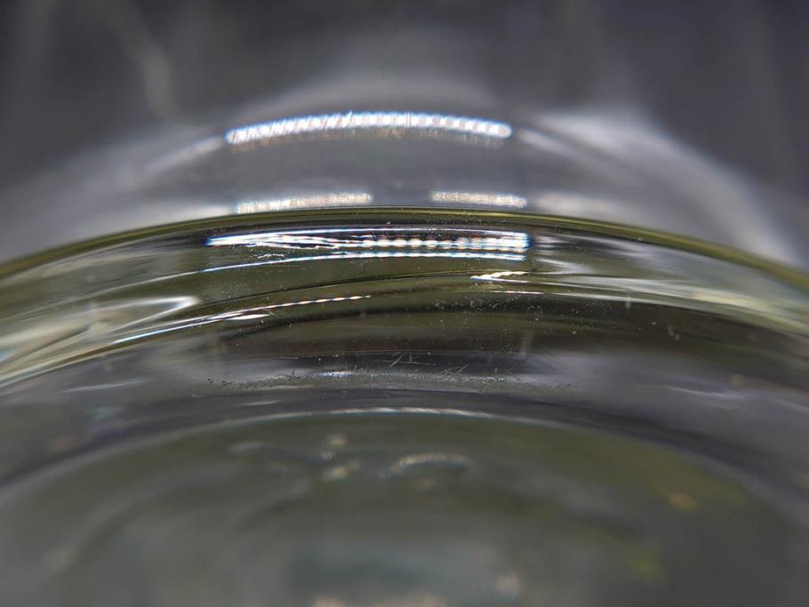 戦前　一升　ガラス　レトロな雰囲気が魅力のメスシリンダー(ビーカー、ガラスビン、硝子瓶、実験器具、枡、液量計)(R-076301)