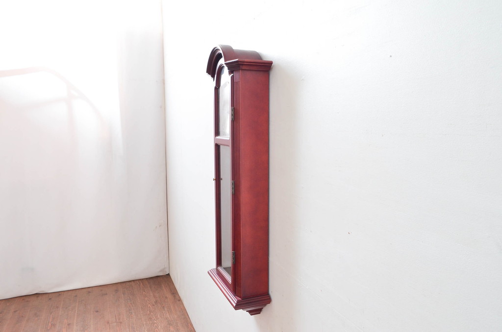 中古　BULOVA(ブローバ)　Bulova Tatianna Wall Chimes Clock(タチアナチャイムウォールクロック)　C3381　色味の美しいグランドファーザークロック(柱時計、掛け時計、古時計、振り子時計)(R-081994)