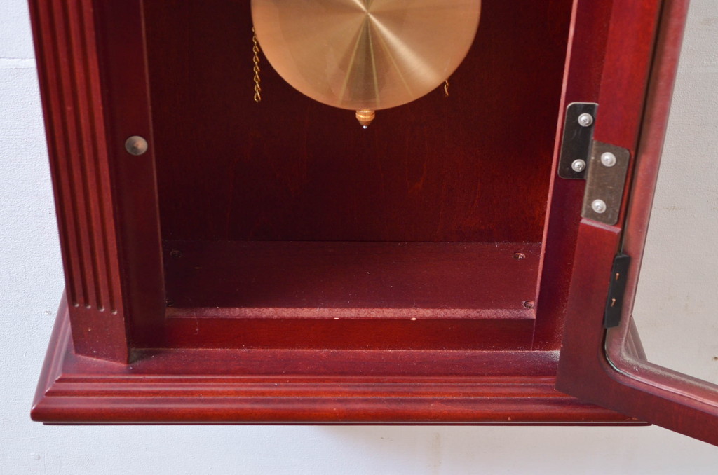 中古　BULOVA(ブローバ)　Bulova Tatianna Wall Chimes Clock(タチアナチャイムウォールクロック)　C3381　色味の美しいグランドファーザークロック(柱時計、掛け時計、古時計、振り子時計)(R-081994)