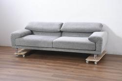 中古　超美品　IDC大塚家具取り扱い　パッセロ　2way　ローバック、ハイバックどちらも楽しめる2.5人掛けソファ(2.5P、3P、2.5人掛け、3人掛け)(定価約40万円)(R-082332)
