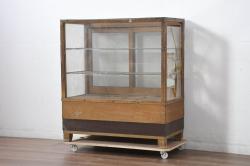 中古　民芸家具　高級品!上品な木味の屋久杉製茶棚