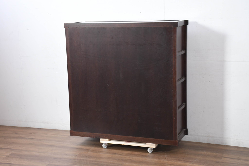 中古　美品　上質な和の空間を演出する水屋箪笥(食器棚、茶箪笥、戸棚、収納棚、キャビネット)(R-082409)