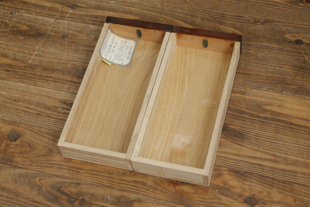 中古　美品!!　岩谷堂箪笥　菊幸　欅(ケヤキ)材　漆塗り　美しく迫力のある杢目が魅力的な長火鉢(木製火鉢、囲炉裏テーブル、ローテーブル、センターテーブル、リビングテーブル、座卓)(R-082845)